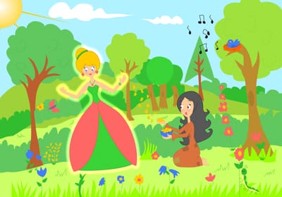 الأميرة الحزينة والحسناء الفقيرة