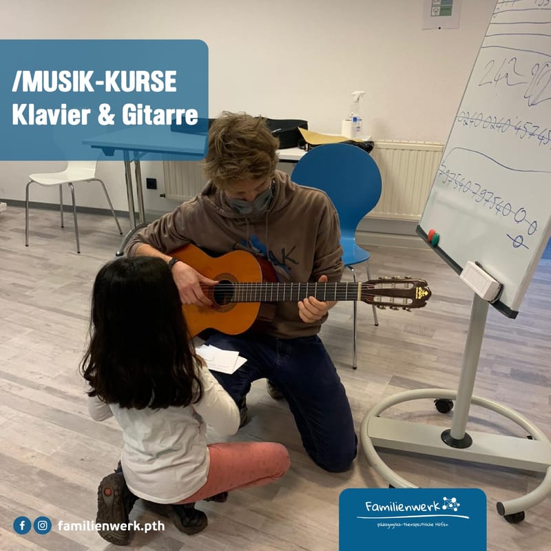 Klavier & Gitarre - weiterhin als Präsenzunterricht