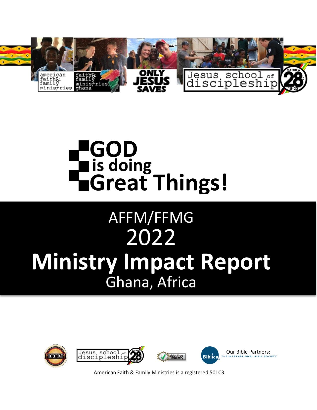 2022 AFFM & FFMG Year End Ministry Impact Report