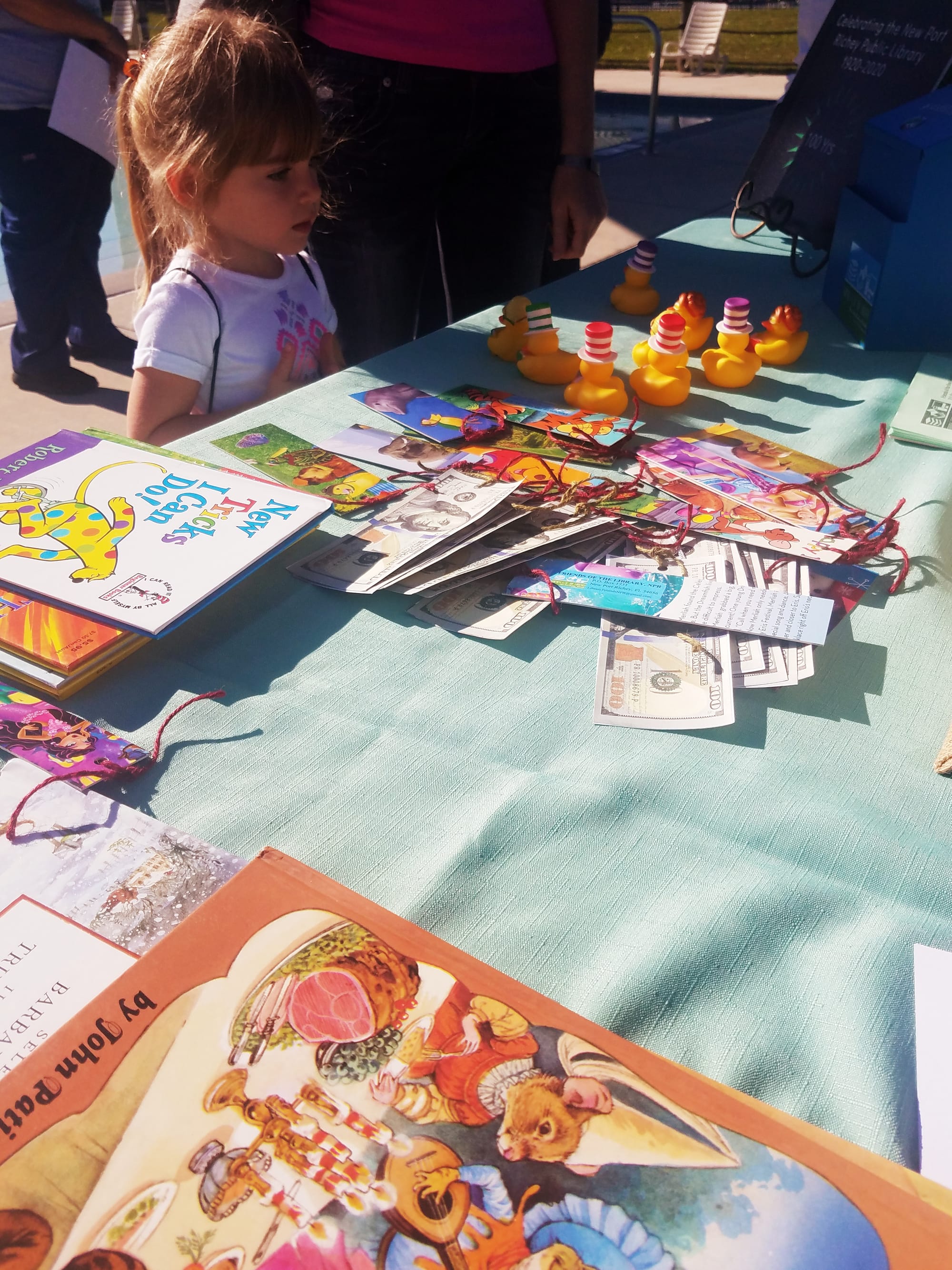 FOL table at NPR Recreation and Aquatic Center children's event