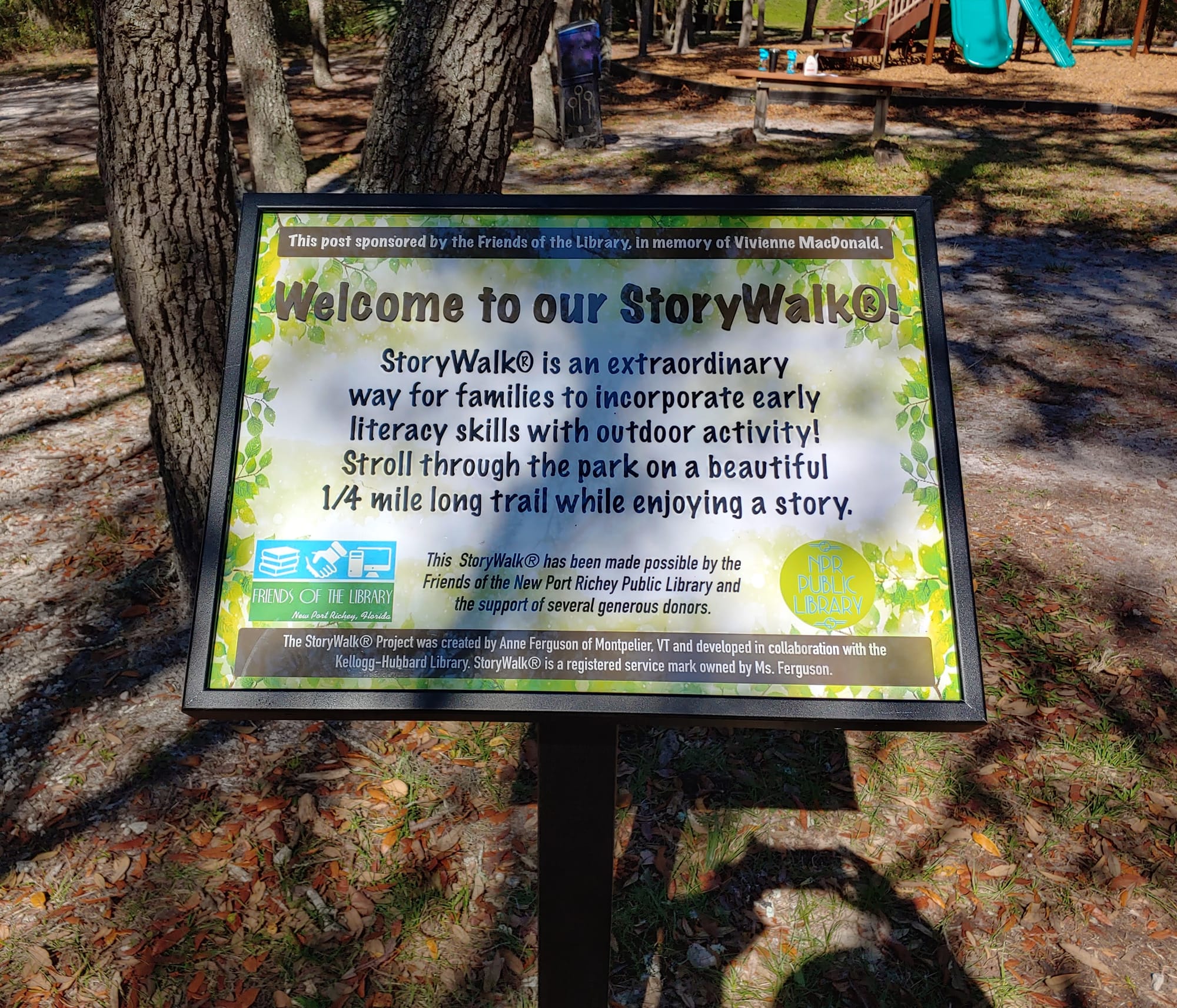 Storywalk at James E. Grey Preserve