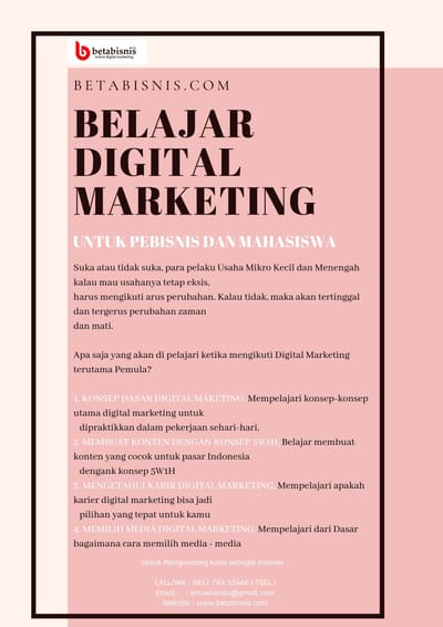 RECOMMENDED!!! Digital Marketing Pekanbaru, WA 0812 7645 5666