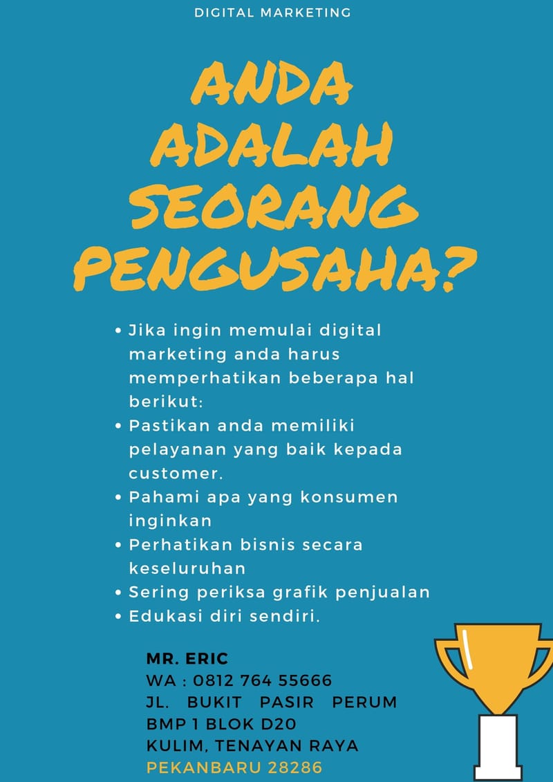 TERUJI!!! Digital Marketing Menurut Para Ahli di Pekanbaru WA 0812 7645 5666