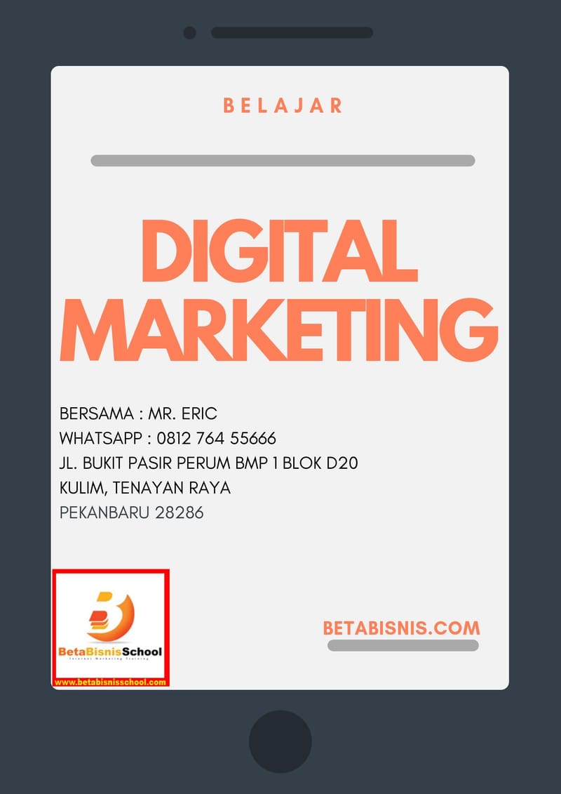 TERJAMIN!!! Digital Marketing Trainer di Pekanbaru WA 0812 7645 5666