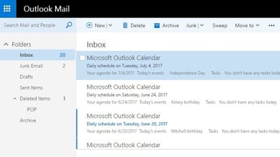 Hoe kan ik op een snelle manier e-mails van een Hotmail-account doorsturen?
