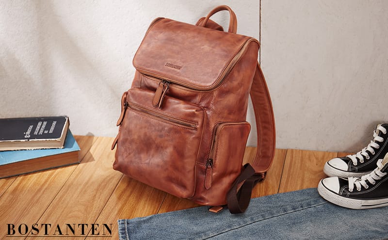 BOSTANTEN Men Leather Backpack Reviews in 2019