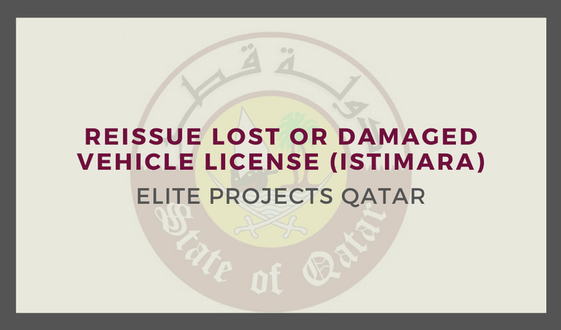 Reissue Lost or Damaged Vehicle License (Istimara)