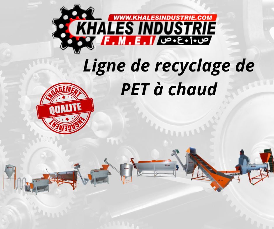 Ligne de recyclage de PET à chaud