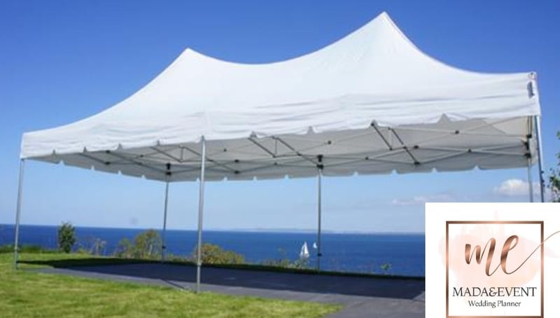 TENTE PLIANTE FLEXTENTS PRO PEAK PAGODA 4X8M BLANC