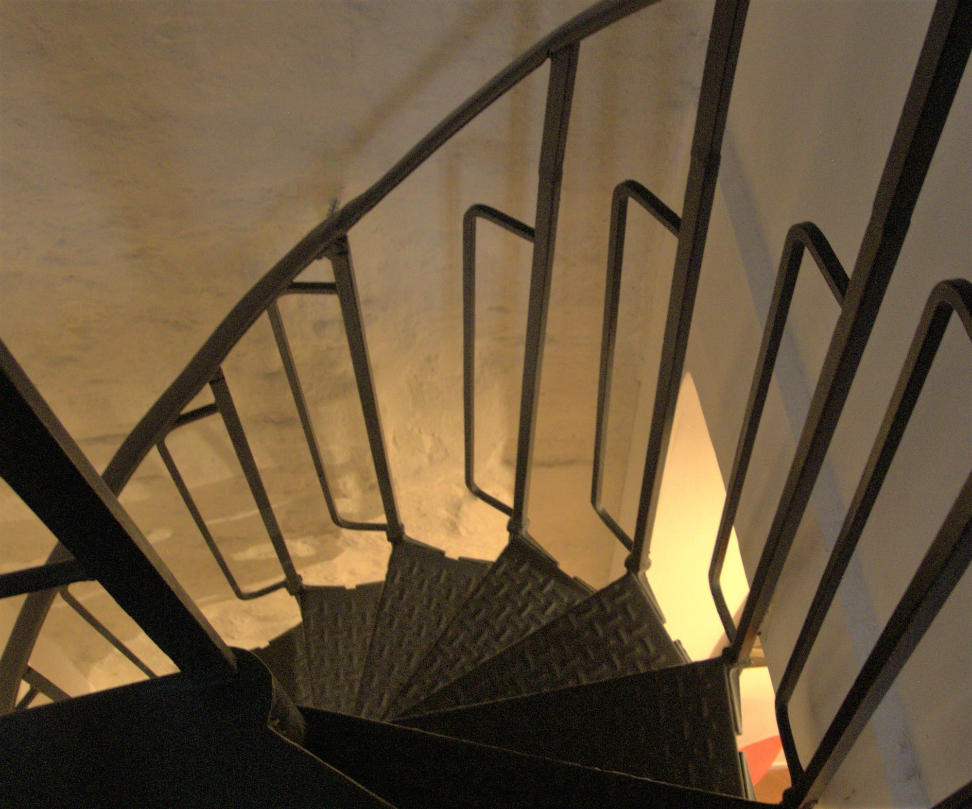 Le duplex, l'escalier en colimaçon