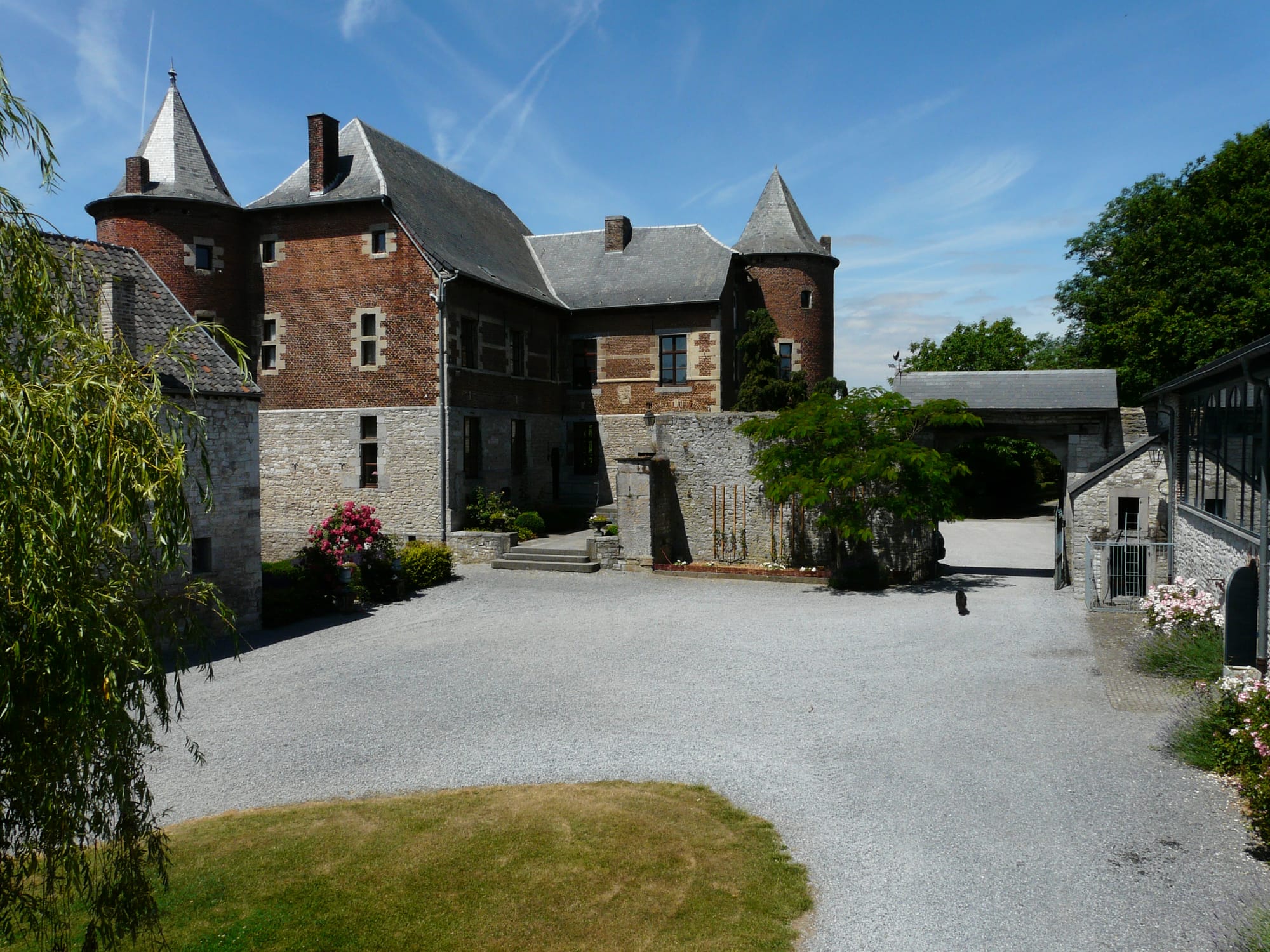 Vue du corps de logis