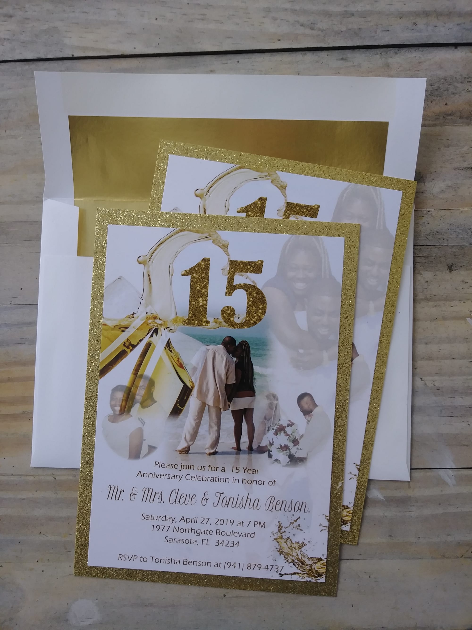 Layered Anniversary Invitation