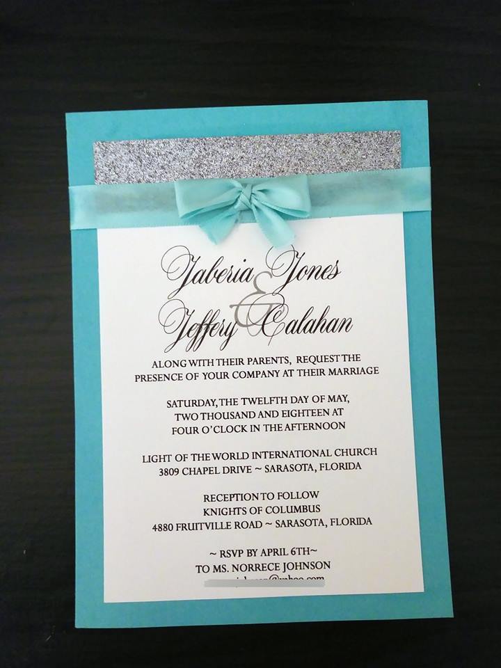 "Love Jones" Layered Wedding Invitation