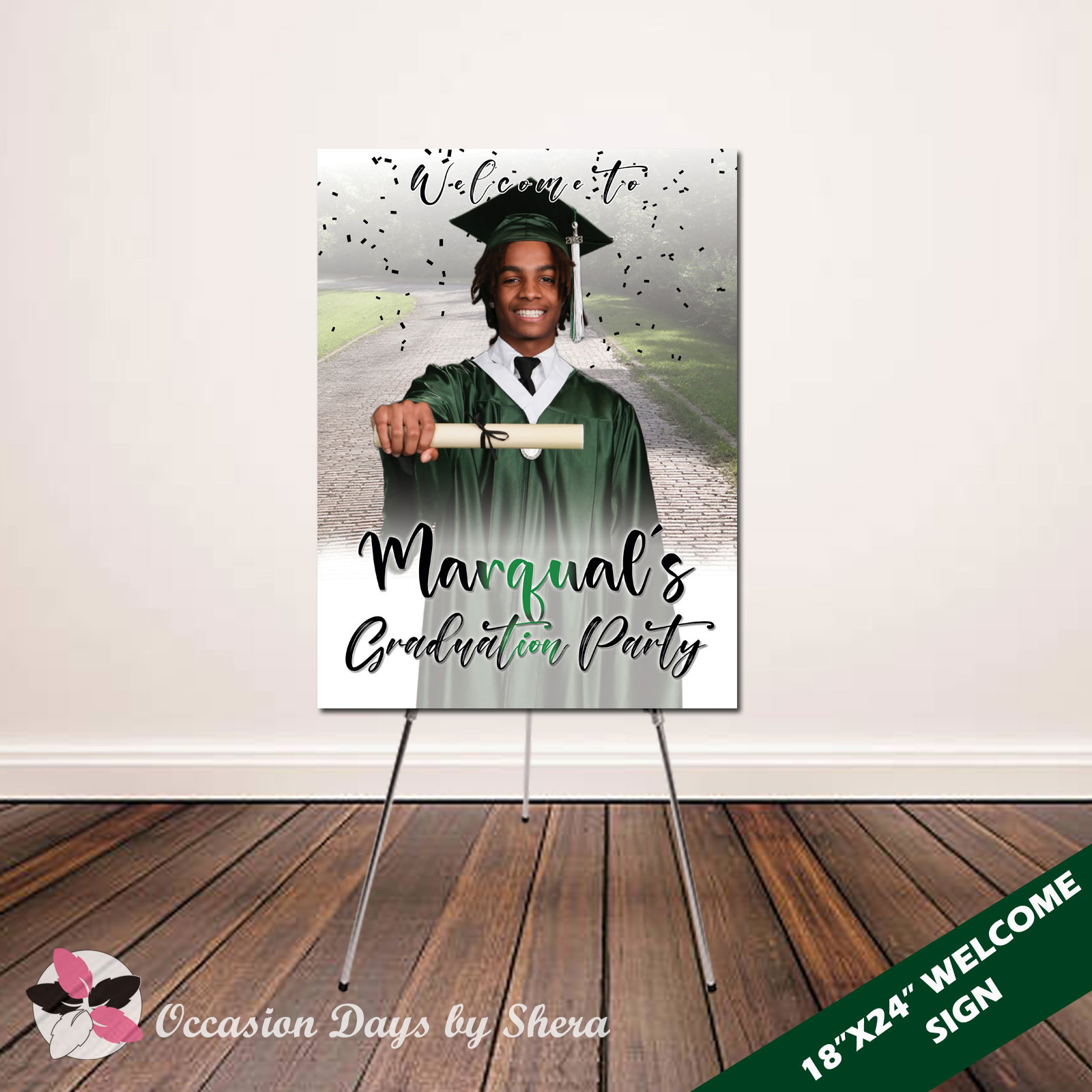 18x24 Grad Welcome Sign on Foam Board