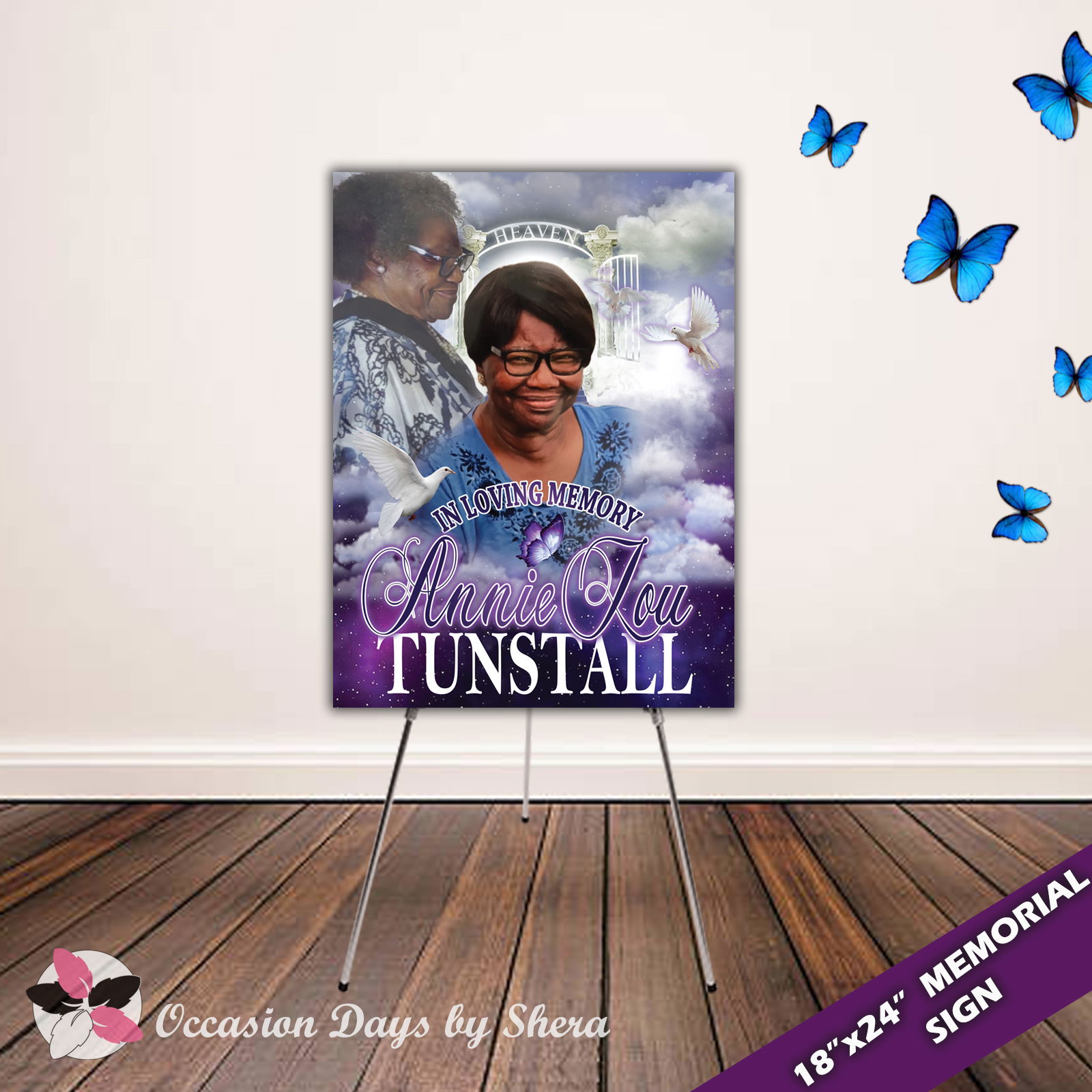 18x24 Memorial Sign on Foam Board