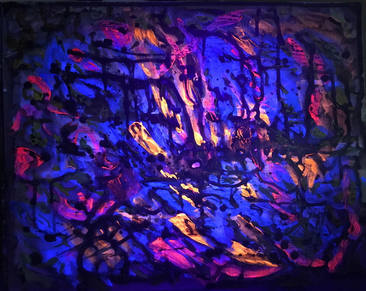 Abstract 9  (as seen with a blacklight)