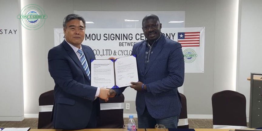 COSCA CEO Mr.Worzie and BMC Trading Korea Chief Moung Yun Yoo