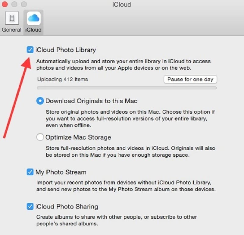 How to Set iCloud Photo Library in Macbook