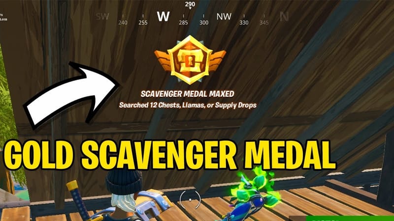 How to Get Gold Scavenger Medals in Fortnite