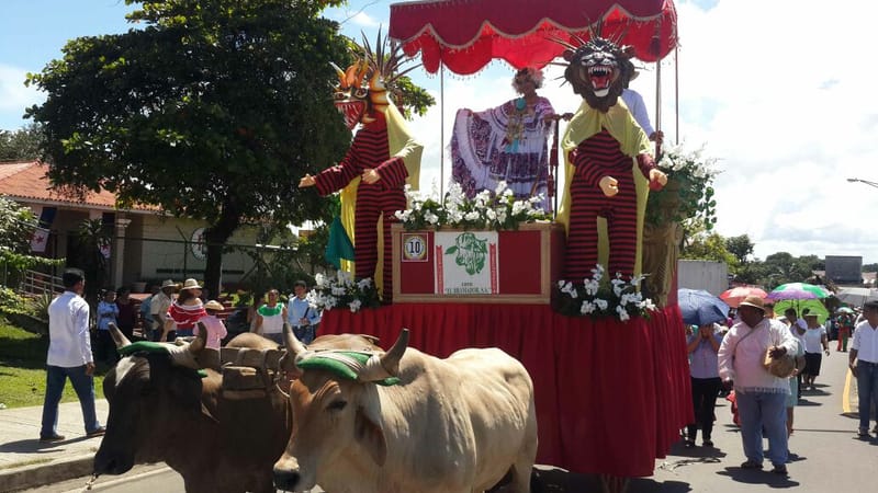 Desfile de carreta en Soná