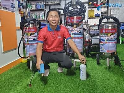 Binh bot tuyet cam tay 1 lit rua duoc bao nhieu?