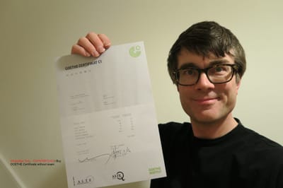 Buy GOETHE Certificate Without Exam