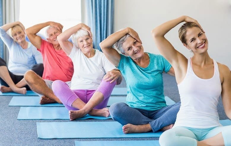 Cvičenie na rehabilitačných podložkách