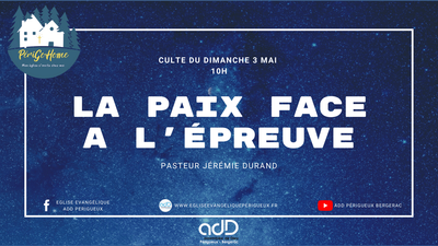 2020.05.03 - Culte du dimanche 03 mai 2020