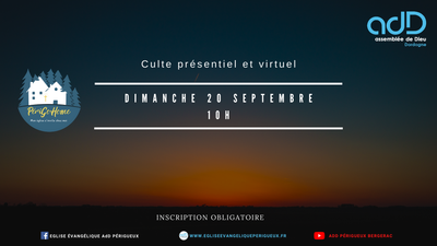 2020.09.20 - Culte EN DIRECT du dimanche 20 septembre 2020