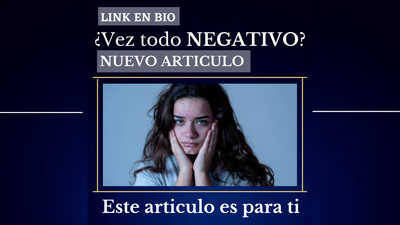 Que hacer cuando vez todo NEGATIVO