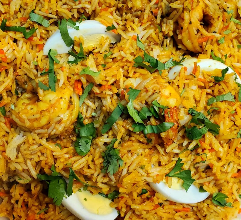 Mumtaz Mahal Biryani (Shrimp)