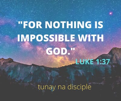 NOTHING IS IMPOSSIBLE WITH GOD