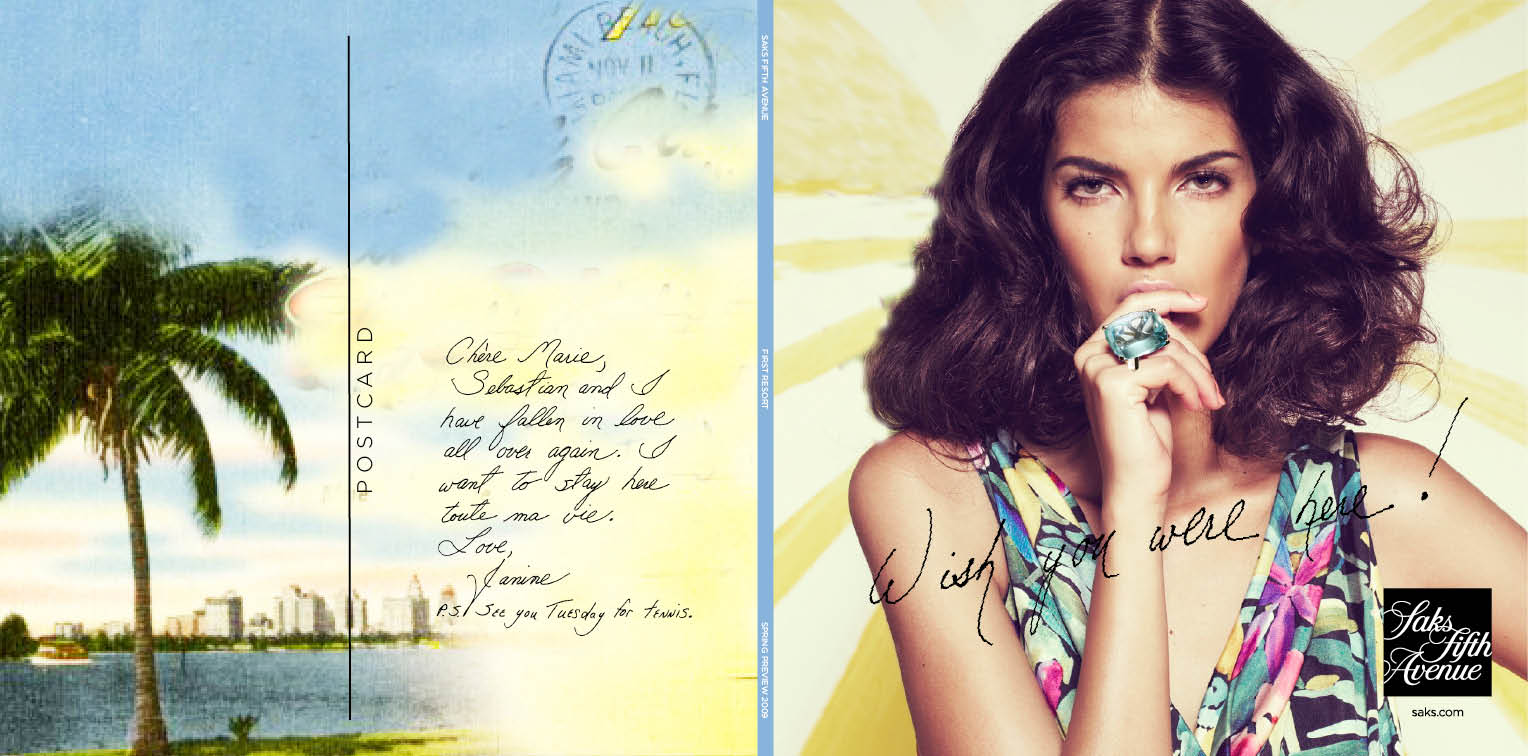 SAKS FIFTH AVENUE SPRING FRONT COVER