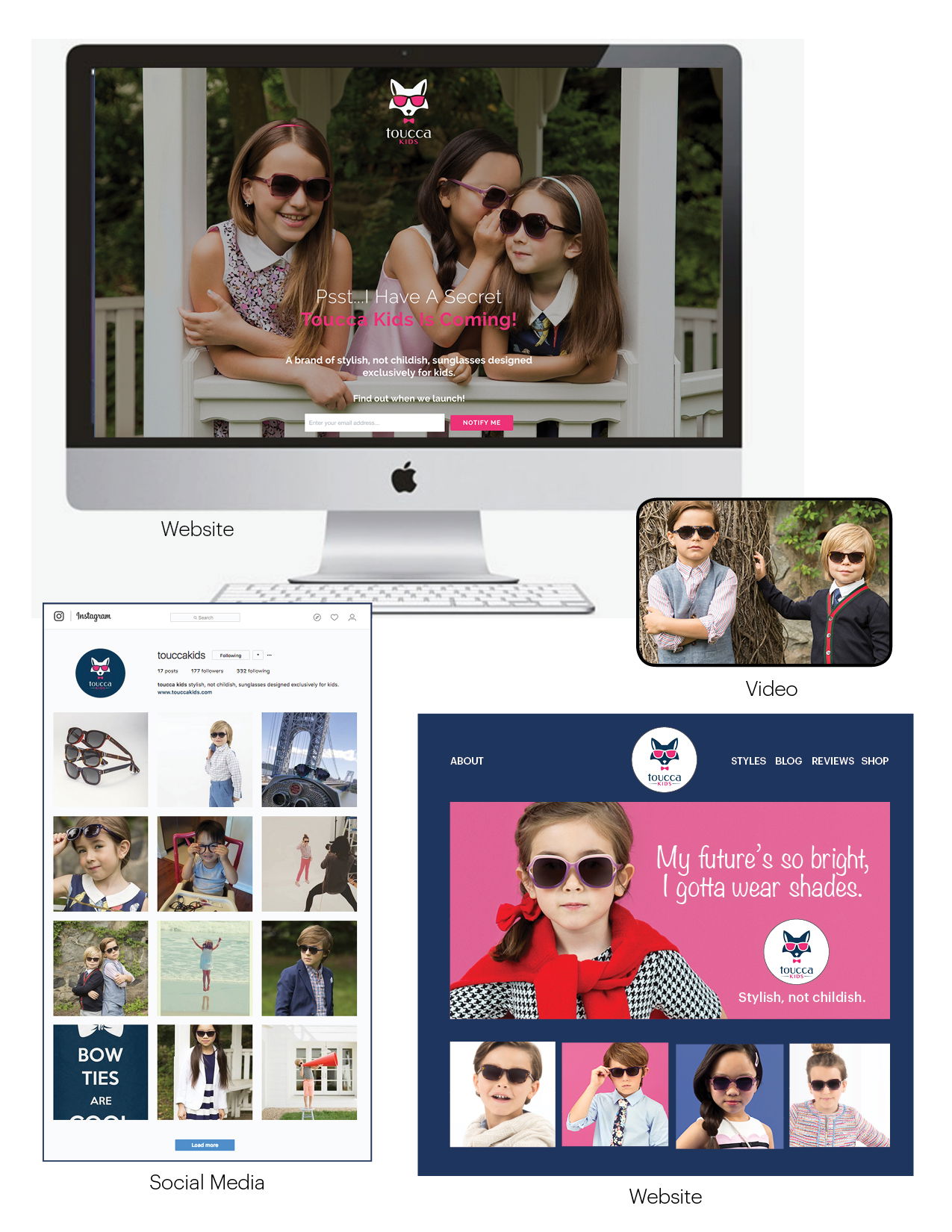 TOUCCA KIDS SUNGLASSES 360 CAMPAIGN BRAND LAUNCH