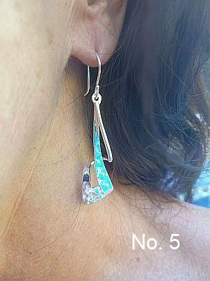 Bonita, light earring fine delicate beautiful silver plated brass   $ 14.-  inkl. free shipping