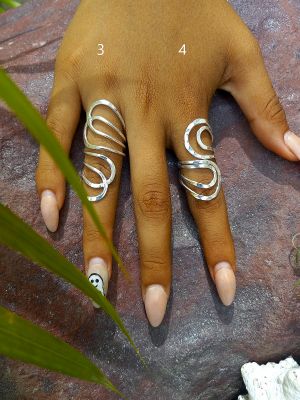 No. 2/4  adjustable open Ring brass silver plated $ 10.- take 5 or more each $ 6.- inkl. shipping