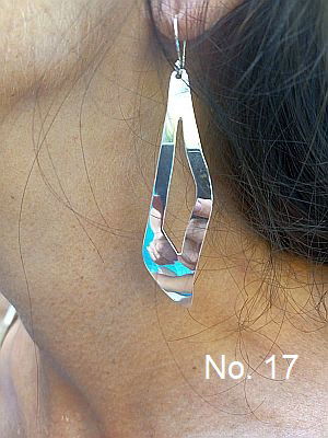 hermosa Mujer, light earring silver plated brass      $ 14.- inkl. free shipping