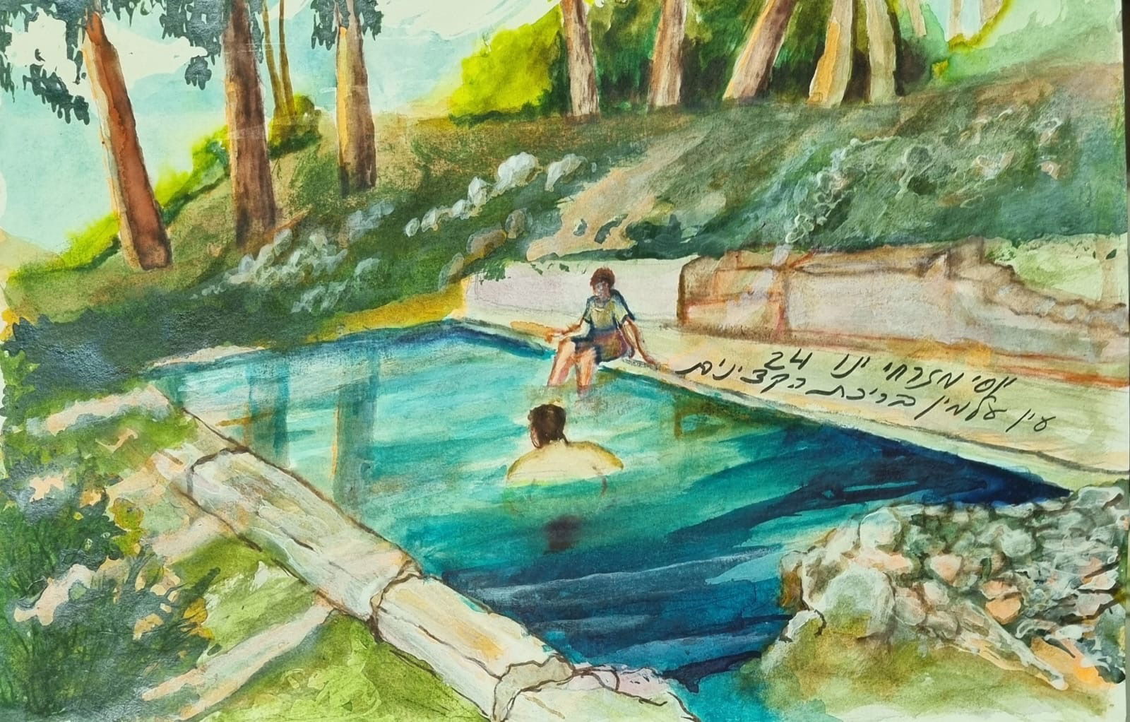 עין עלמין בריכת הקצינים קצרין