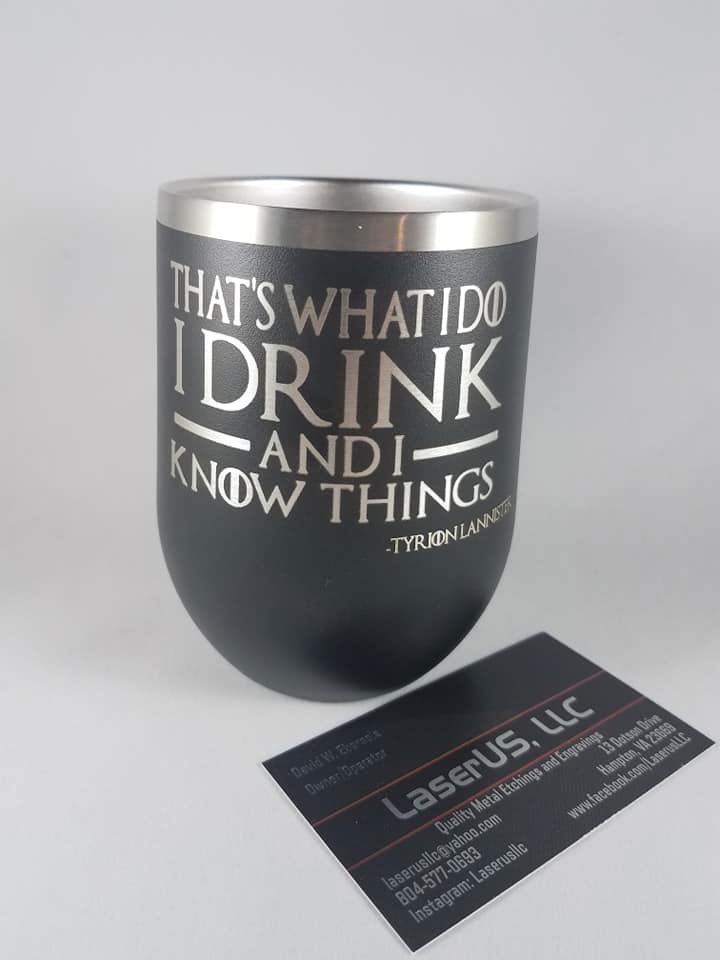 12 oz wine tumbler