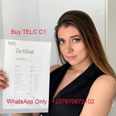 (WhatsApp: +237 670672102)  genuine telc certificate, buy telc c1 certificate in Germany, India, how to buy telc certificate c1 questions and answers, telc exam, telc c1 results online, telc certificate online, buy verified telc c1 certificate for sale online, registered telc c1 certificate online without exam,  buy real telc certificate c1 in India, valid telc certificate results, Buy legit Telc exam C1 - The European Language Certificate, buy original telc Deutsch C1 Exam, get genuine German C1 Exam questions papers, purchase authentic telc c1 exam certificate in Bavaria, Baden-Württemberg,