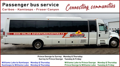 Williams Lake bus company to expand service across B.C.’s Interior