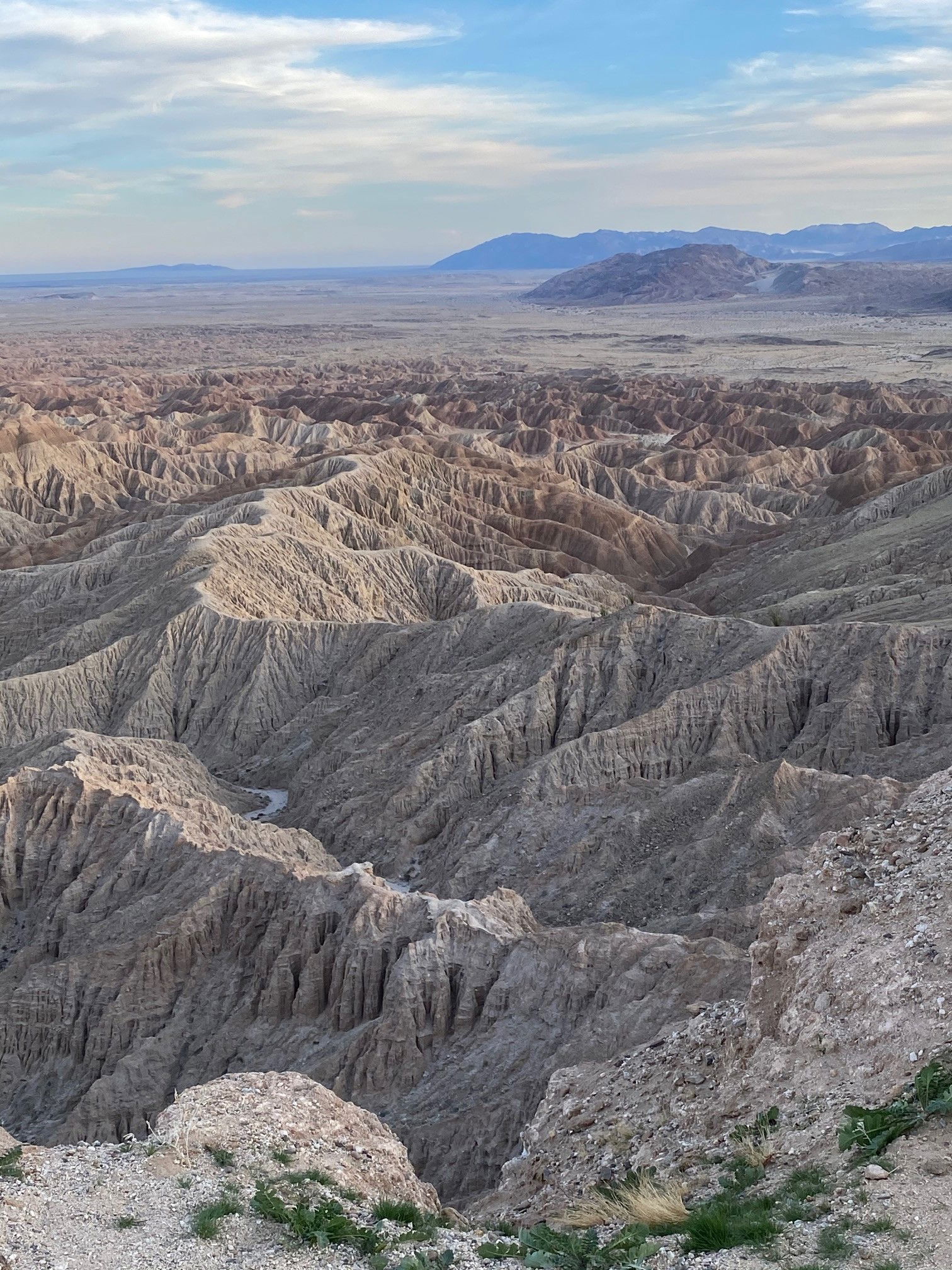 Check out the views of the Borrego Badlands from Fonts Point a great spot to watch moon rise and sunset.