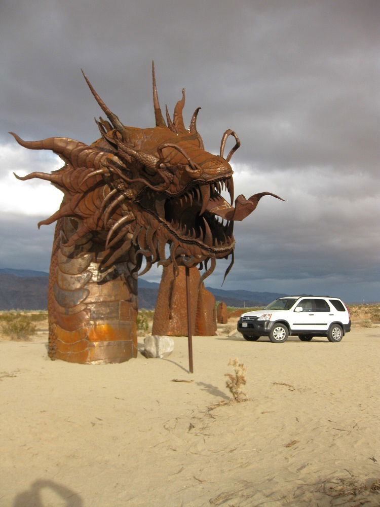 How about a 350-foot-long sea serpent? Artist Ricardo Breceda has sculpted 130 large metal works of art depicting the prehistoric animals that once roamed the area.