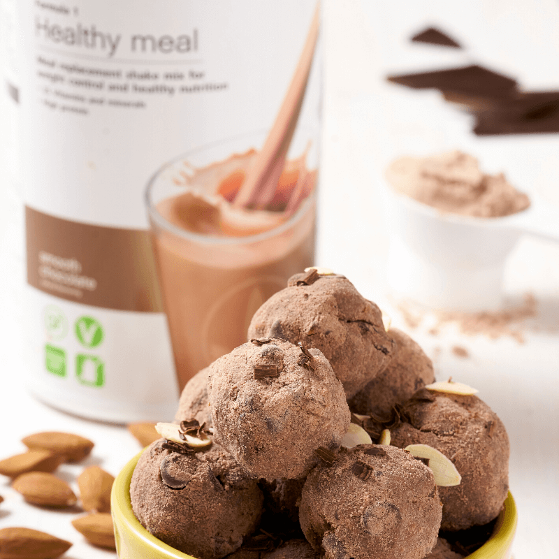 Chocolate Almond Protein Bites