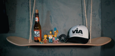 Como montar uma prateleira usando um shape de Skate