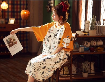 Nouveautés-chemise de nuit d'automne pour femmes super mignonne et confortable