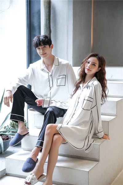 2021 Nouvelle liste de pyjamas correspondants pour couples respirants au printemps