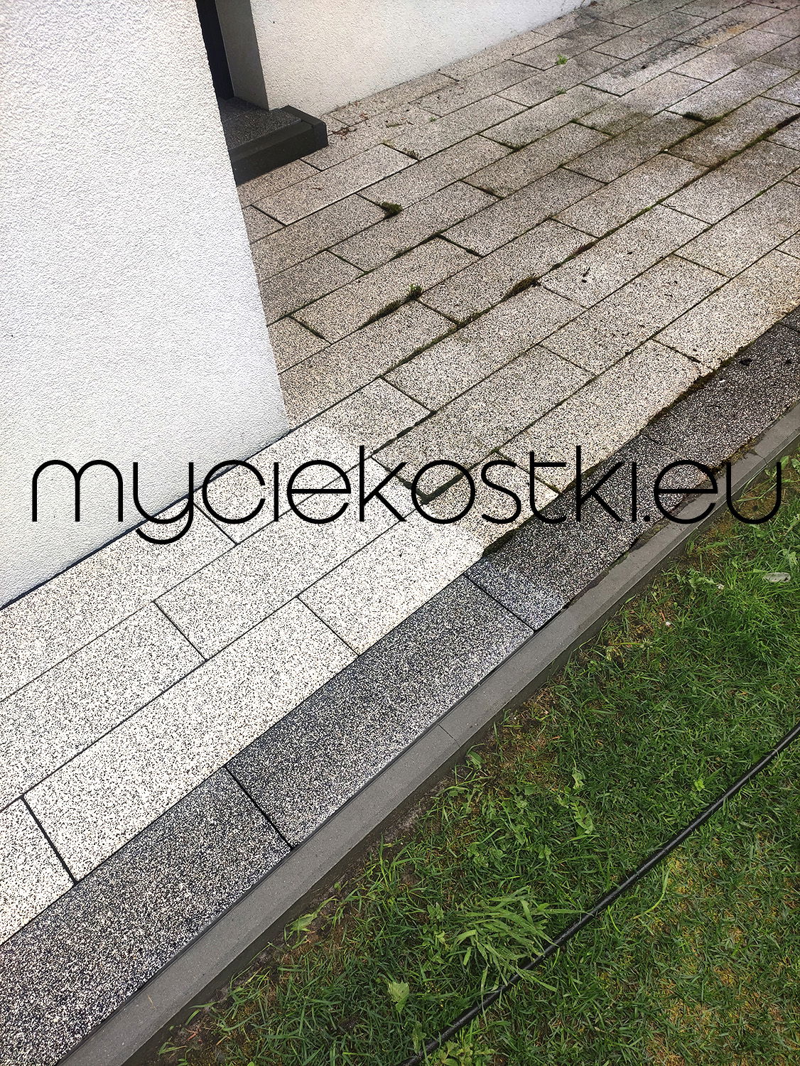 Mycie, czyszczenie KOSTKI z posypką granitową - KRAKÓW