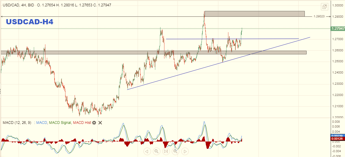 التحليل الفنى على الدولار الكندى - USDCAD