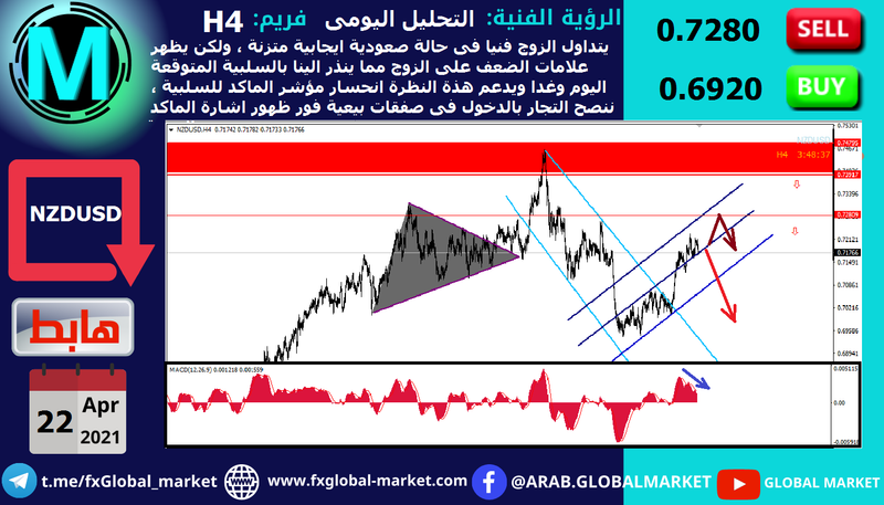 التحليل الفنى على النيوزلاندى دولار - NZDUSD